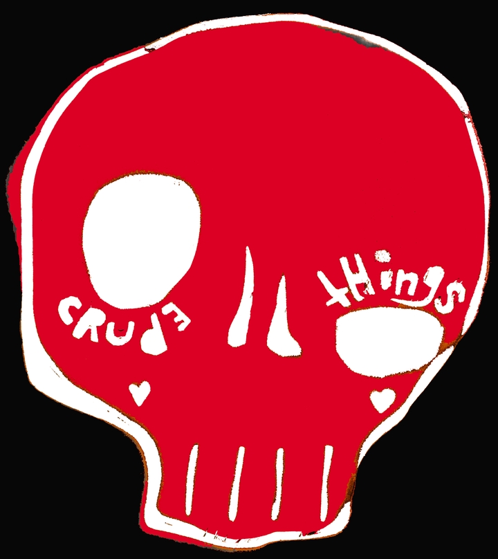 Red & White Candy Skull