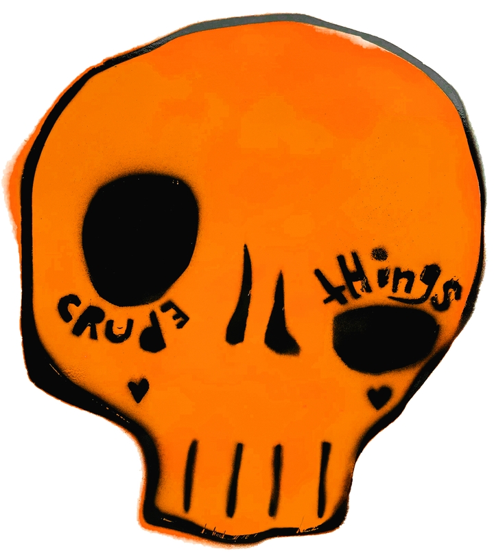 Orange Candy Skull