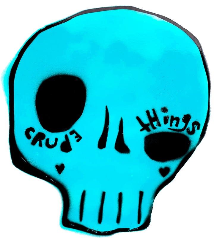 Blue Candy Skull