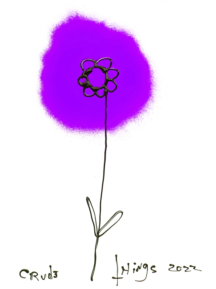 Lana's Flower on Purple