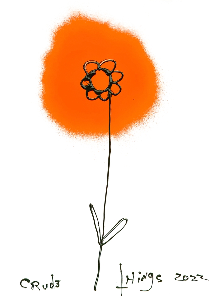 Lana's Flower on Orange