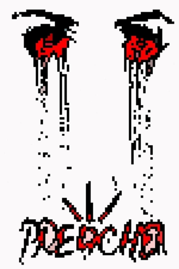8-bit Eyes with Red Tears 